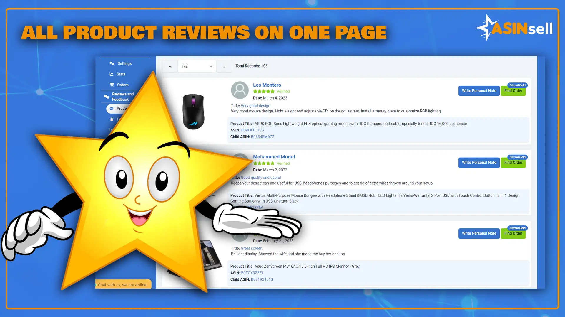 All Reviews Are On One Page